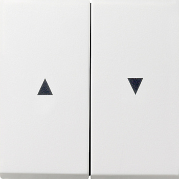 Gira F100 Бел глянц Клавиша для жалюзи 2-ая со стрелками 0294112