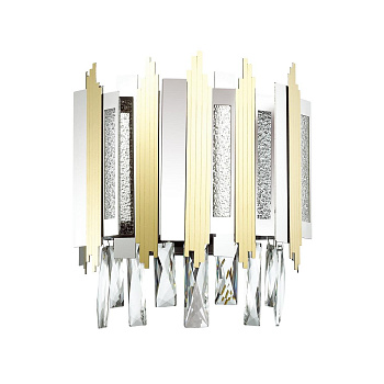 Odeon Light 4635/2W ODL20 481 золото/хром/хрусталь Бра E14 2*40W 220V RUNA