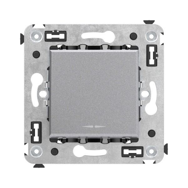 Купить DKC Кнопка одноклавишная в стену, "Avanti", "Закаленная сталь"