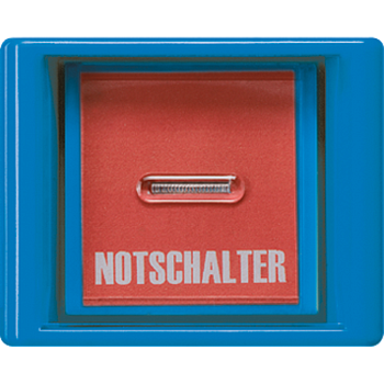 JUNG Клавиша с прозрачной крышкой для всех встраиваемых выключателей и кнопок синяя AS561GLBL