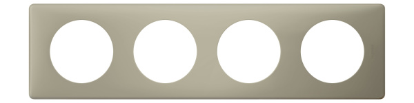 Legrand Celiane2 Перкаль Грин Рамка 4-ая (2+2+2+2 мод) 066714