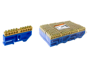 TDM Шина "N" нулевая с изолятором на DIN-рейку 6х9мм стойка бол. 10 групп SQ0801-0028