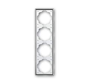 ABB BJE Impuls Хром Рамка 4-ая 2CKA001754A4136
