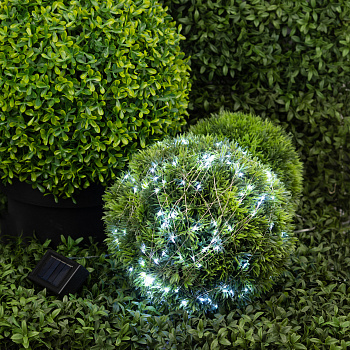 ЭРА Садовая гирлянда ERASF22-17 Нить на солнечной батарее, холодный свет 21,9 м