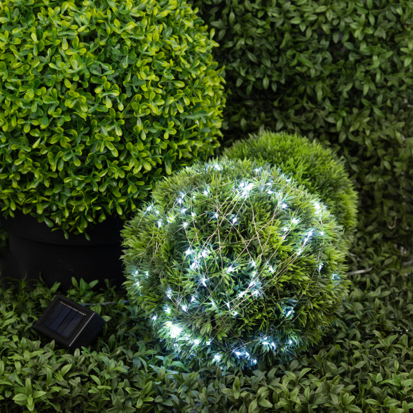 ЭРА Садовая гирлянда ERASF22-17 Нить на солнечной батарее, холодный свет 21,9 м