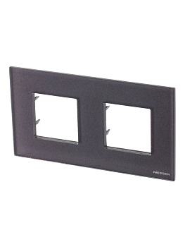 ABB NIE Zenit Стекло кофейное Рамка 2-я 2+2 мод 2CLA227200N3701