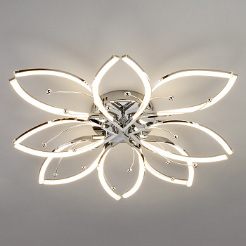 Eurosvet Светодиодный потолочный светильник 90092/8 хром 00000084017