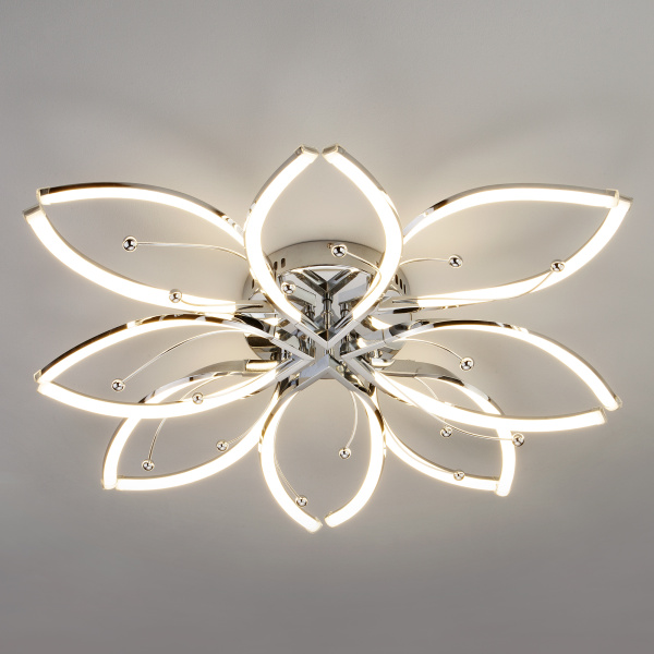 Eurosvet Светодиодный потолочный светильник 90092/8 хром 00000084017