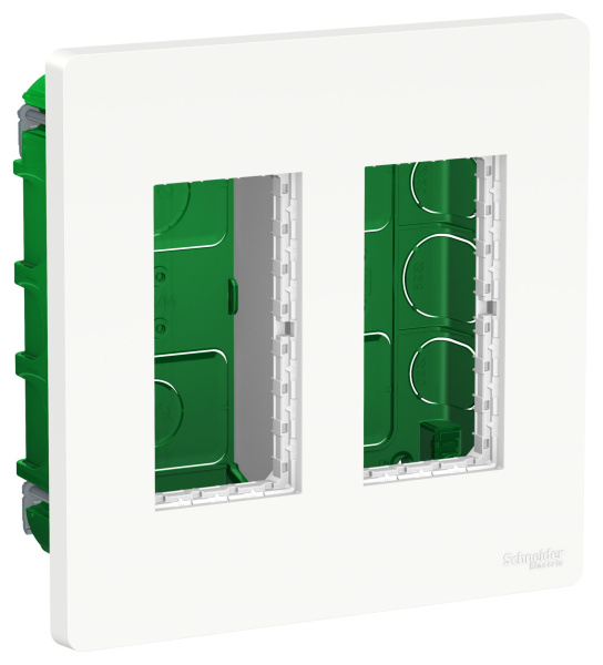 Купить SE Unica System+ Бел Блок скрытой установки 2х2 NU172418