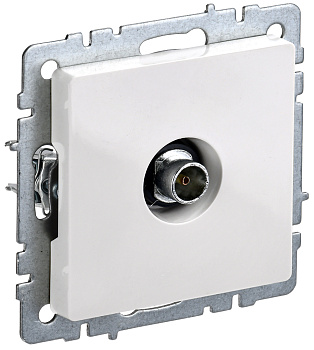 IEK BRITE BASE Белый Розетка TV оконечная РТВ11-0-БрБ
