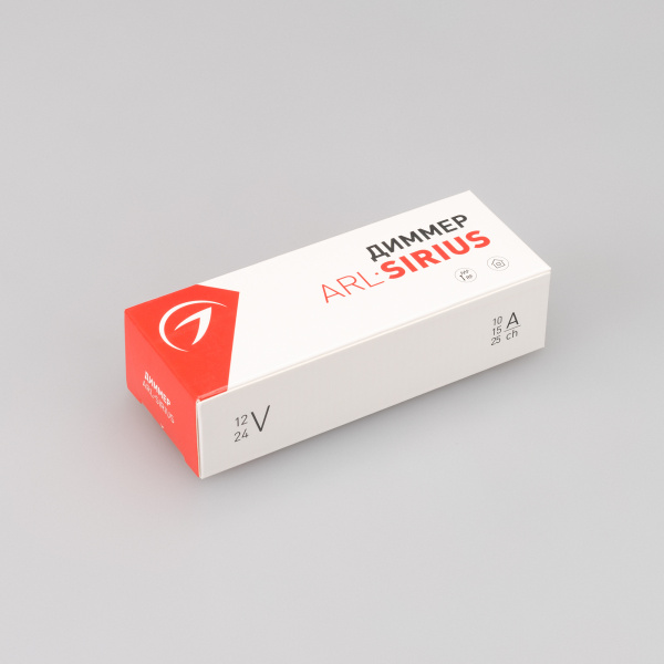 Купить Arlight Диммер ARL-SIRIUS-DIM (12-24V, 1x25A, 2.4G) (IP20 Металл, 3 года) 029928