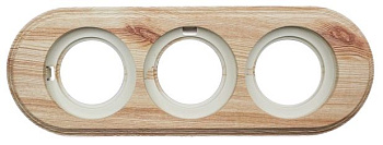 BIRONI Лизетта Пластик Карельская сосна Рамка 3-ая BF1-630-13/PL