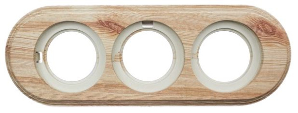 BIRONI Лизетта Пластик Карельская сосна Рамка 3-ая BF1-630-13/PL