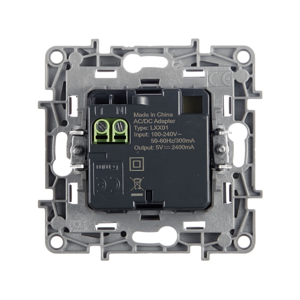 Купить Legrand Etika Антрацит Розетка USB 2-ая 240В/5В 2400мА 672694