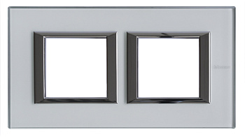 BT Axolute Кристалл Рамка 2+2 мод прямоугольная (надпись горизонтально) HA4802M2HVKA