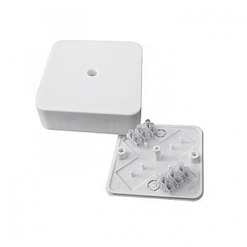 EKF PROxima Коробка разветвительная КМР-030-030кг наружная (75х75х26) белая с клеммником