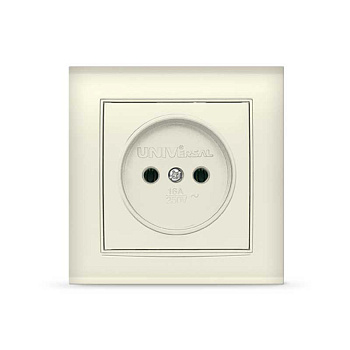 UNIVersal "Бриллиант" Розетка "слоновая кость"б/з з/ш 7948813