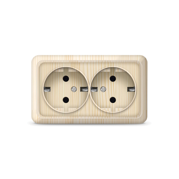 UNIVersal "Олимп" Розетка "Сосна"2-ая с/з 5560865