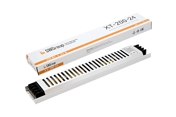 SWG Ультратонкий блок питания в металлическом корпусе, IP20, 200W, 24V XT-200-24