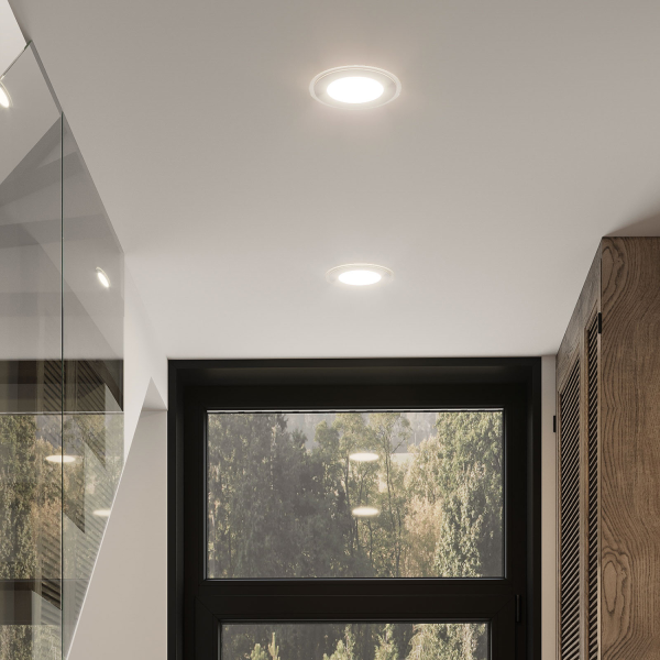 Купить Gauss Светильник Glass кв 18W 1390lm 3000K 220-240V IP20 монт Ø155х155 200*200*30 с дек стек LED 948111118