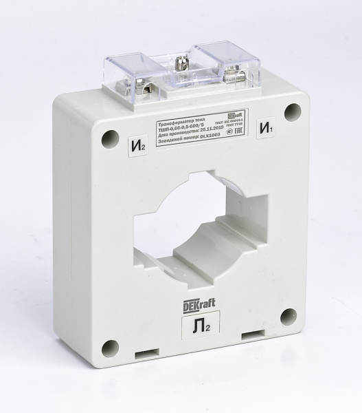 Dekraft Трансформатор тока ТШП-0,66 0,5 750/5 10ВА, диаметр 80мм