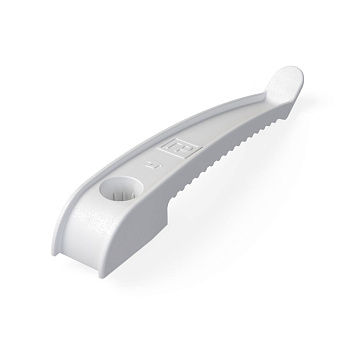 Промрукав Держатель кабеля односторонний для прямого монтажа белый (20шт/240шт уп/кор) PR13.0385