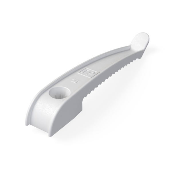 Промрукав Держатель кабеля односторонний для прямого монтажа белый (20шт/240шт уп/кор) PR13.0385