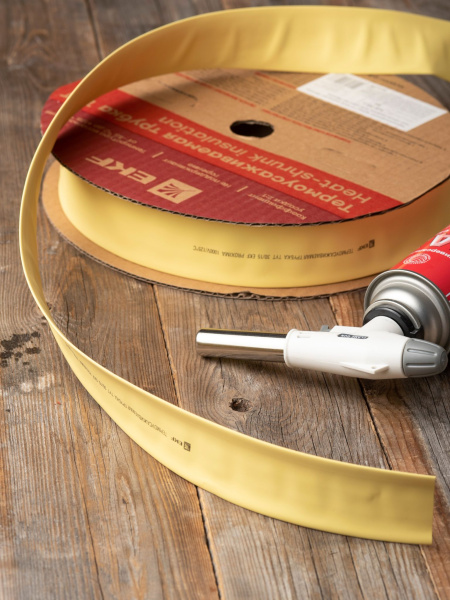 Купить EKF PROxima Термоусаживаемая трубка ТУТ нг 30/15 желтая рулон