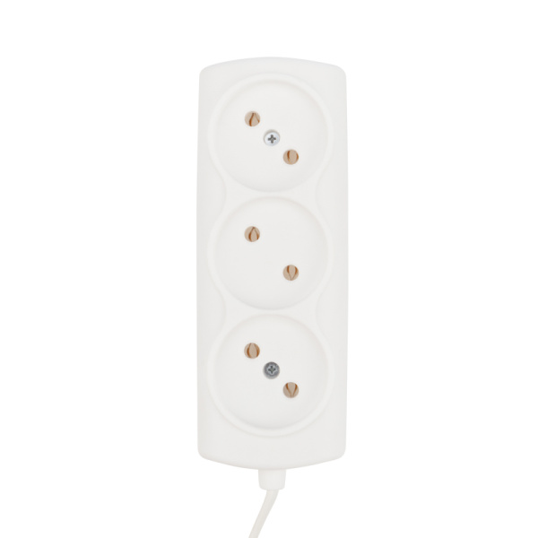 PROconnect Удлинитель STANDARD 3 гнезда, 3 м, 2х0.75 мм² , б/з, белый 11-7211