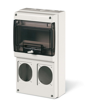 DKC Корпус на 8 модулей и 2 поста с основанием 70х87 мм. Тип M340