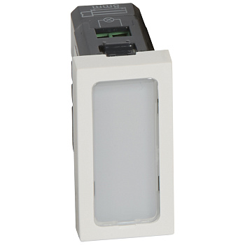 Legrand Mosaic Одинарная лампочка подсветки 230 В - 1 модуль - белая 078501