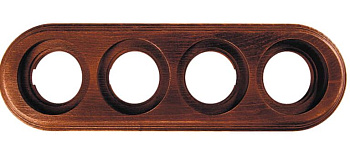 BIRONI Лизетта Бук Старое дерево Рамка 4-ая на бревно 280мм BFC28-640-17