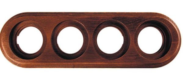 BIRONI Лизетта Бук Старое дерево Рамка 4-ая на бревно 280мм BFC28-640-17