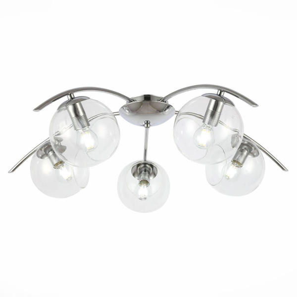 Evoluce SLE102602-05 Светильник потолочный Хром/Прозрачный E14 5*40W