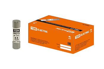 TDM Плавкая вставка ПВЦ-С2 10х38 aR (быстродействующая) 8А SQ0729-0041