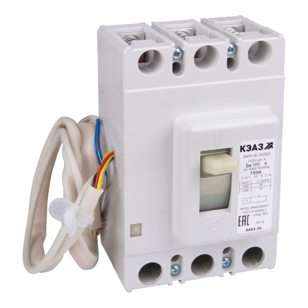 КЭАЗ Выключатель автоматический ВА04-36-341110-40А-500-440DC-УХЛ3