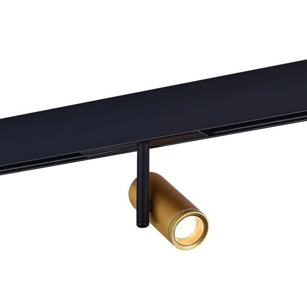 ST LUCE ST808.236.08 Магнитный трековый светильник Золотистый LED 1*8W 3000K 550Lm Ra>90 IP20 D42xH135 48VV