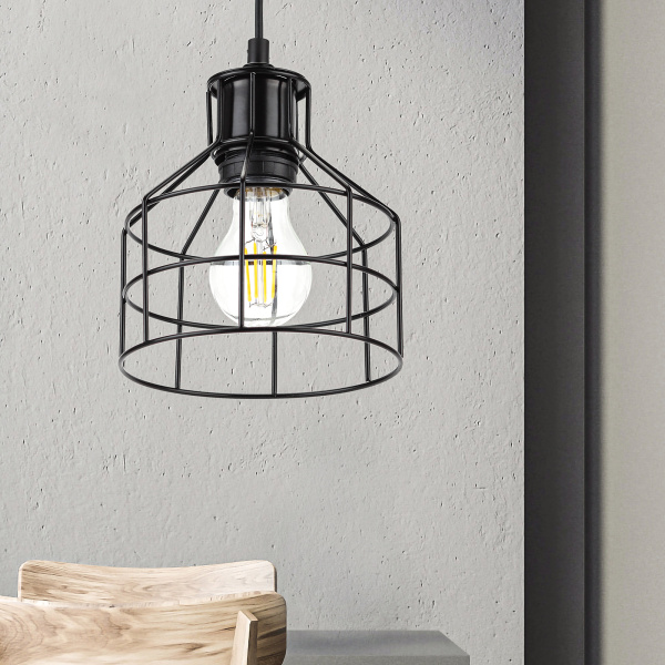 ЭРА PL9 BK Черный Подвес металлический, E27, max 60W, d160 мм