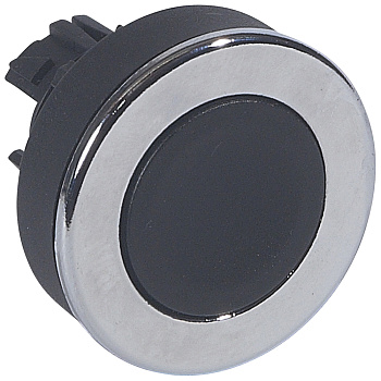 Legrand Osmoz Скрытая головка с утопленным толкателем ∅ 30 для компл. с пружинным возвратом без подсв. IP 66 чёрный 023816