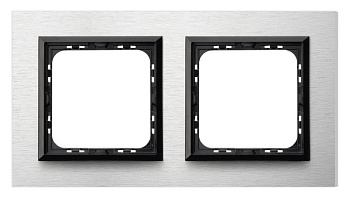 Ospel Sonata Тертый Алюминий Рамка 2-ая R-2RAC/62/25