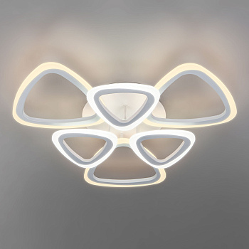 Eurosvet Потолочный светодиодный светильник с пультом управления 90216/6 белый a047364