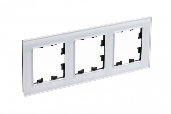 Systeme Electric AtlasDesign Nature Стекло белый Рамка 3-ая