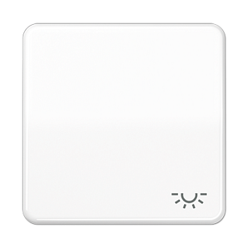 JUNG CD 500/CD plus Белая Клавиша 1-ая с символом ОСВЕЩЕНИЕ CD590LWW