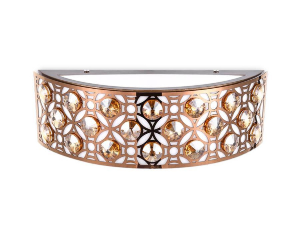 Ambrella Настенный светодиодный светильник с хрусталем FA9412 CF/TI кофе/янтарь 4200K 12W 300*110*100