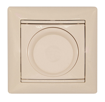 Legrand Valena Classic Слоновая кость Светорегулятор поворотный универсальный 2-проводный 5-300 Вт 774163