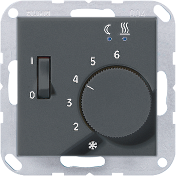 JUNG Матовый антрацит, регулятор подогрева пола FTRA231ANM