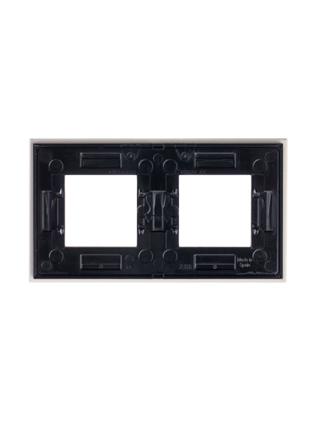 Купить ABB NIE Zenit Стекло Жемчужное Рамка 2-я 2+2 мод 2CLA227200N3501