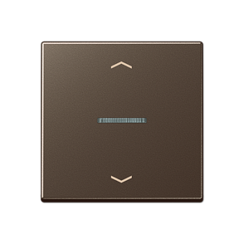 JUNG Клавиша для KNX кнопки, 1 группа, с окошком, символы стрелки дюропласт мокка A101KO5PMO