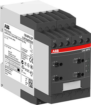 ABB Реле контроля CM-MPN.62S без контр нуля, Umin/Umax=3х450-570В/600- 720BAC, 2ПК, винт.клеммы 1SVR750488R8300