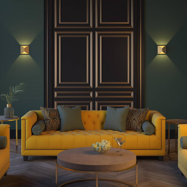 Купить Odeon Light 3908/10WL ODL20 119  золотистый/металл Настенный светильник LED 3500K 10W 220V IP65 TIBRO